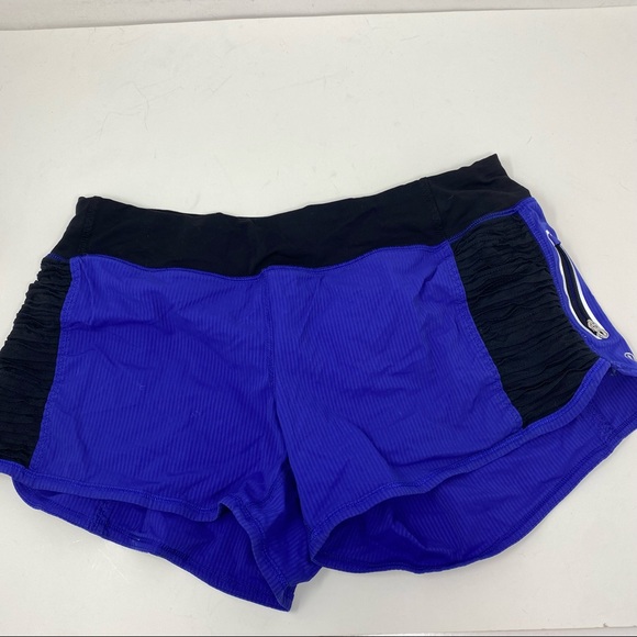 Lululemon Blue Studio Shorts 8 - Picture 1 of 8